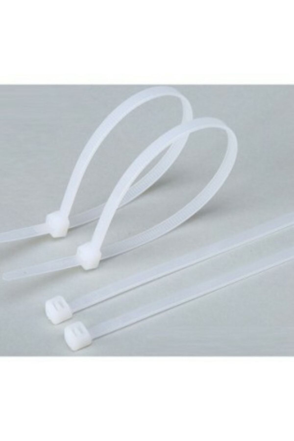 (100 Adet ) Genel Amaçlı 3,6x200mm Plastik Cırt Kelepçe Kablo Bağlantı Kablo Kelepçesi Beyaz