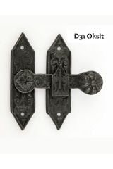 D31 Eskitme Oksit Pirinç Kepenk-sandık-dolap-kapı-kapak Mandalı Tırka