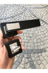 Sofuoğlu Lüx Asude Mat Siyah - Saten Kare Rozetli (BANYO - WC) Kapı Kolu Alüminyum / Çelik