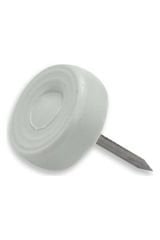 (500 Adet ) Plastik (BEYAZ) Poligirit Çivili Tapa Masa Sandalye Sehpa Ayak Zemin Koruyucu Çap 1.5cm