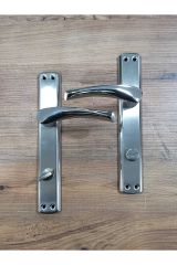 Sofuoğlu Lerzan Aynalı Nikel Saten (BANYO - WC) Kapı Kolu Sağ Alüminyum / Çelik