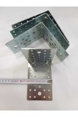 (4 ADET) Metal Gönye V681 Köşe Birleştirme Demiri 120*120*80 L Demir