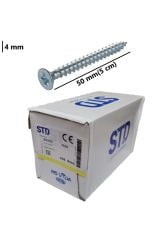 4x50 Sunta Ve Ağaç Vidası Paket 500 Adet