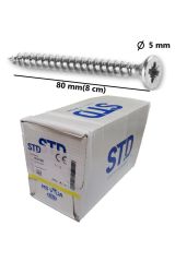 5x80 Sunta Ve Ağaç Vidası Paket 200 Adet