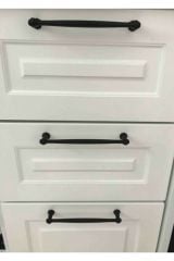 Sütun Mat Siyah Kulp 160 Mm Dolap Vestiyer Mobilya Kulpu