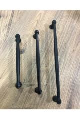 Sütun Mat Siyah Kulp 160 Mm Dolap Vestiyer Mobilya Kulpu