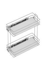 Starax S-2492-c Ahşap Tablalı Gizli Tandem Frenli Raylı Deterjanlık - Şişelik Sağ (modül 16cm)